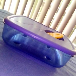 **BRAND NEW** TUPPERWARE'S MEDIUM SQUARE ROCK-N-SERVE CONTAINER